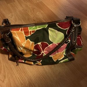 Fossil Canvas / Leather Satchel